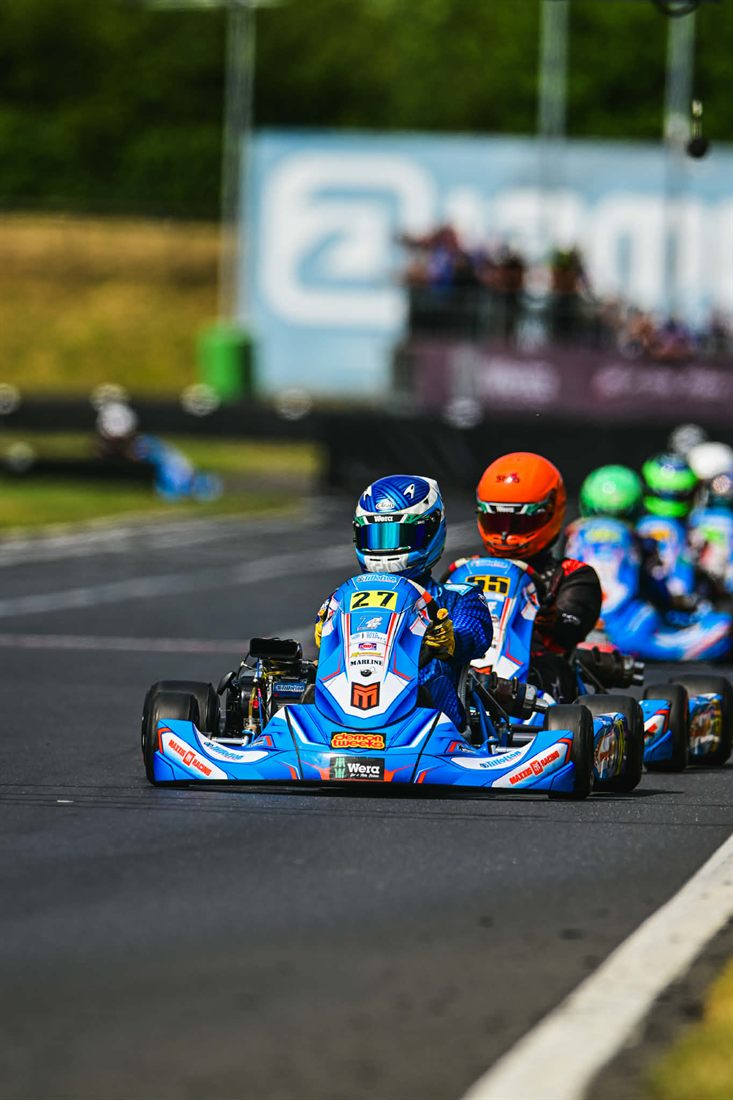 Angus Langley on track in the Tillotson T4